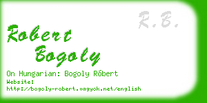 robert bogoly business card